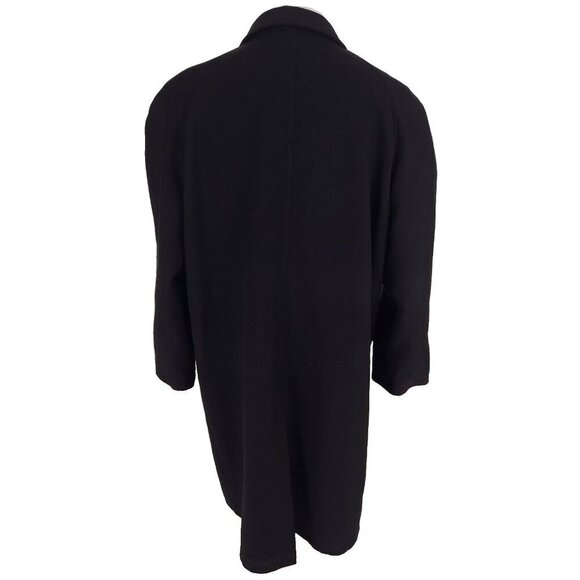 Lemaire Crombie Coat Size M Black Cotton Wool Blend Unisex NWT - Picture 6 of 16